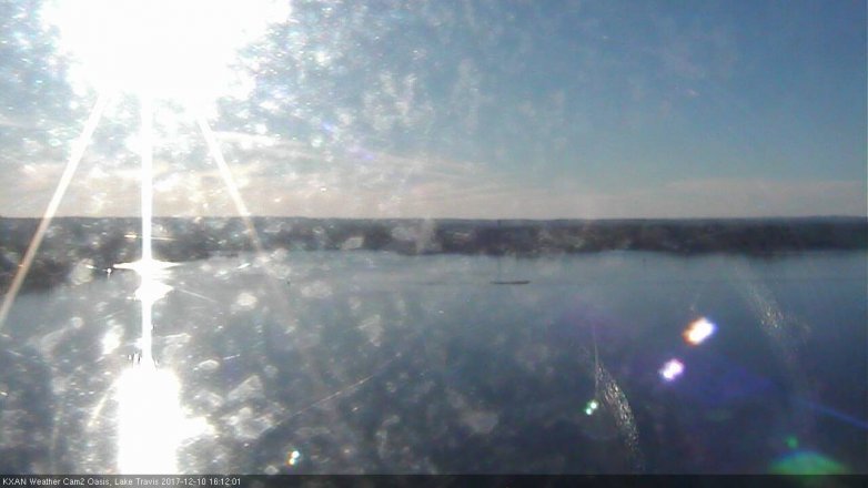 Lake Travis webcam, December 10, 2017 3:40 PM CT
