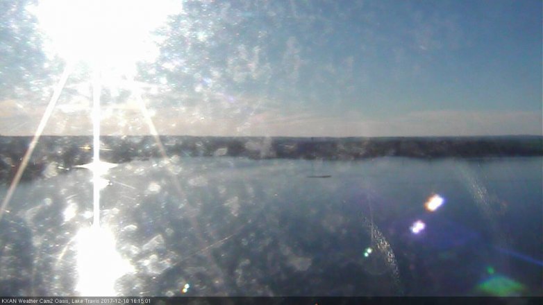Lake Travis webcam, December 10, 2017 3:45 PM CT