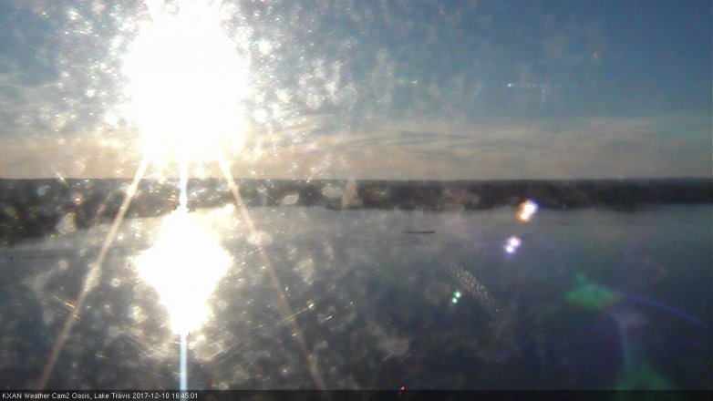 Lake Travis webcam, December 10, 2017 4:05 PM CT