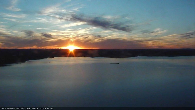 Lake Travis webcam, December 10, 2017 5:00 PM CT