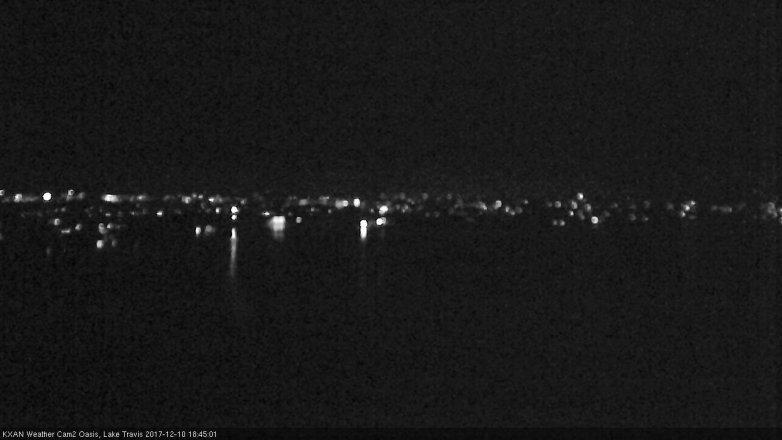 Lake Travis webcam, December 10, 2017 5:50 PM CT