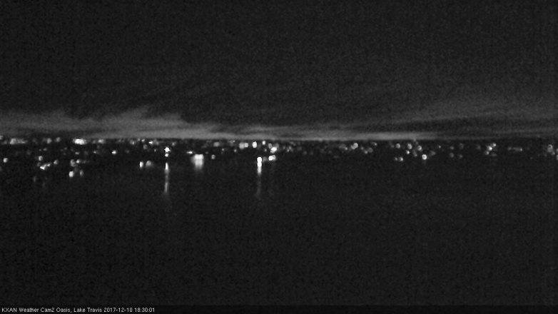 Lake Travis webcam, December 10, 2017 6:00 PM CT