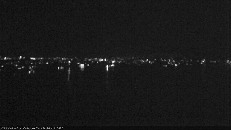 Lake Travis webcam, December 10, 2017 6:10 PM CT