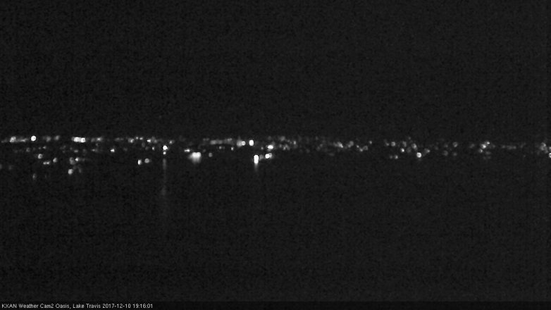 Lake Travis webcam, December 10, 2017 6:30 PM CT