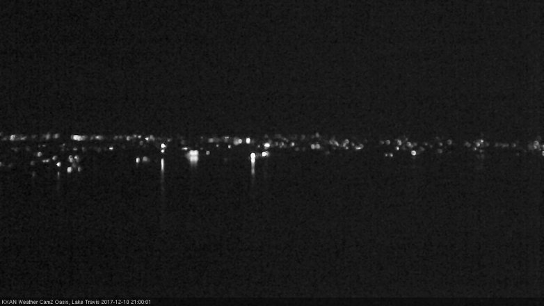 Lake Travis webcam, December 10, 2017 8:15 PM CT