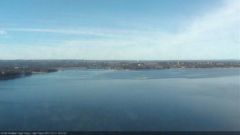 Lake Travis webcam, December 11, 2017 9:15 AM CT