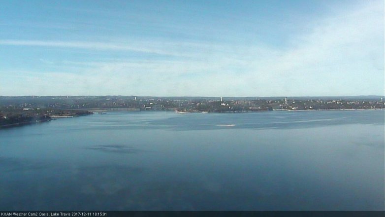 Lake Travis webcam, December 11, 2017 9:35 AM CT