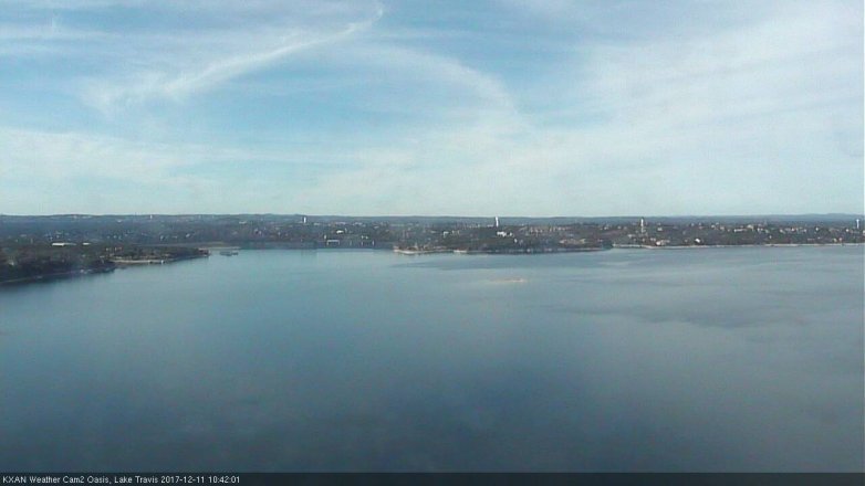 Lake Travis webcam, December 11, 2017 9:50 AM CT