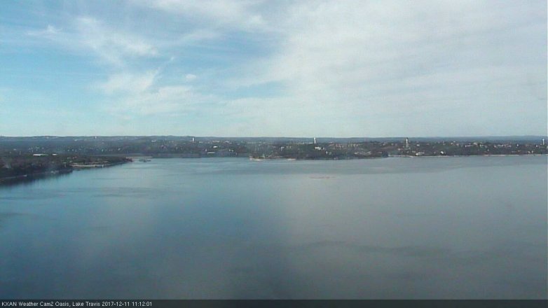 Lake Travis webcam, December 11, 2017 10:30 AM CT