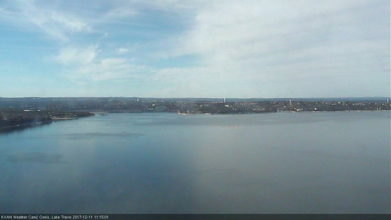 Lake Travis webcam, December 11, 2017 10:45 AM CT