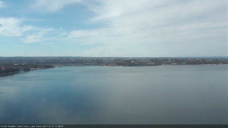 Lake Travis webcam, December 11, 2017 10:50 AM CT