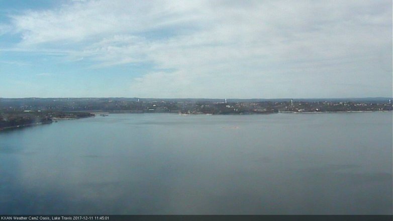 Lake Travis webcam, December 11, 2017 11:00 AM CT