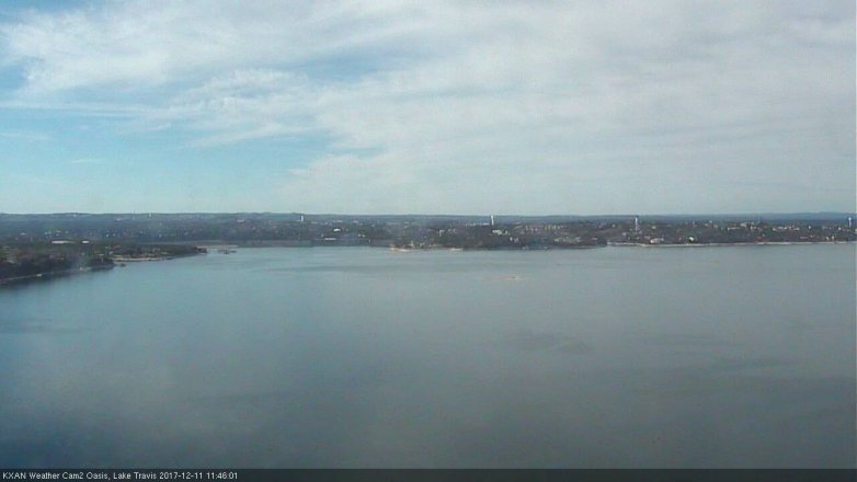 Lake Travis webcam, December 11, 2017 11:15 AM CT