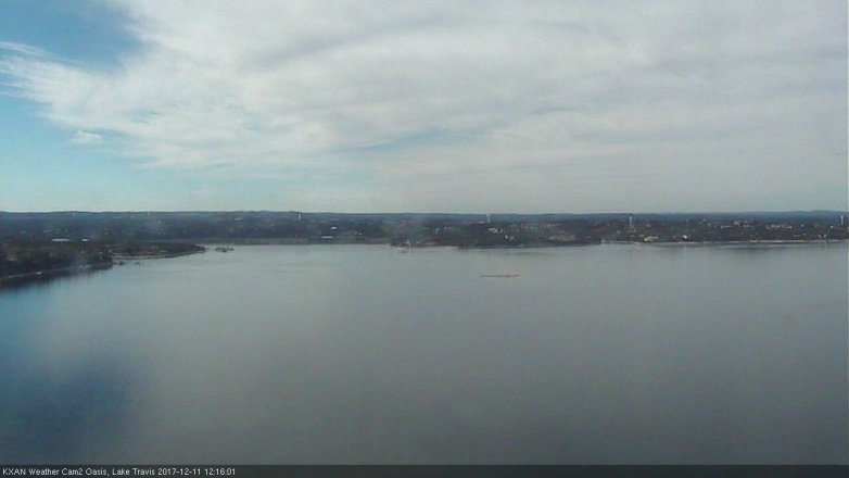 Lake Travis webcam, December 11, 2017 11:30 AM CT