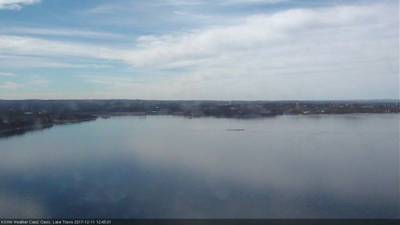 Lake Travis webcam, December 11, 2017 11:55 AM CT