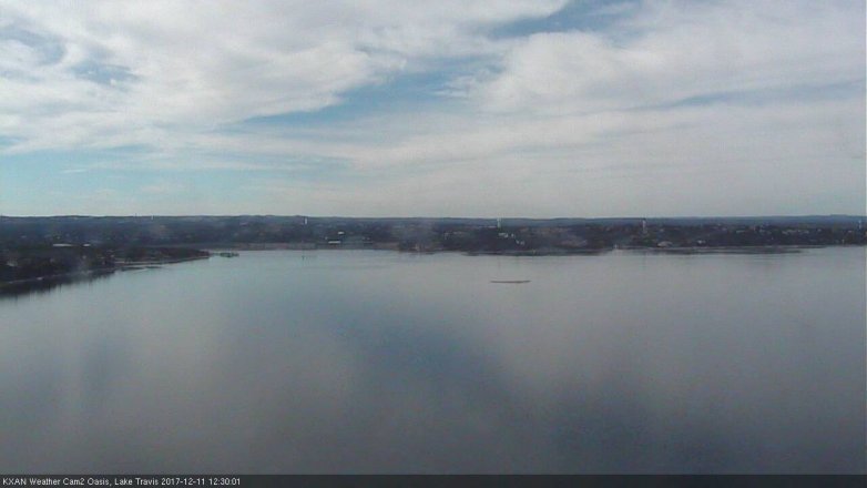 Lake Travis webcam, December 11, 2017 12:00 PM CT