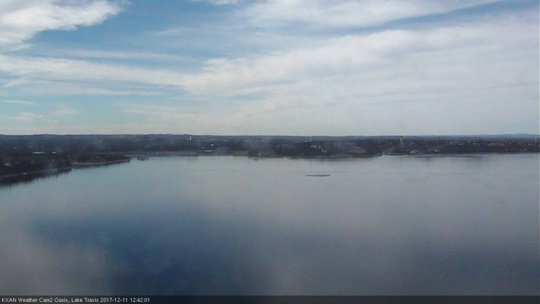 Lake Travis webcam, December 11, 2017 12:05 PM CT