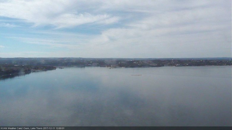 Lake Travis webcam, December 11, 2017 12:10 PM CT