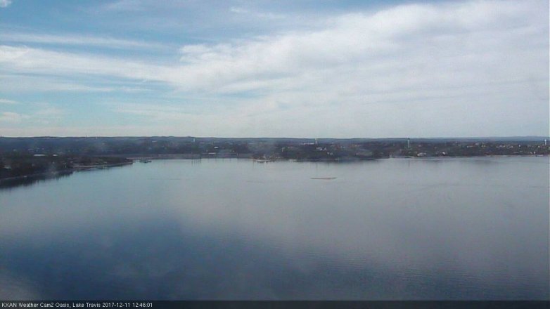 Lake Travis webcam, December 11, 2017 12:15 PM CT