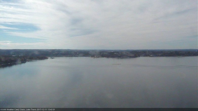 Lake Travis webcam, December 11, 2017 1:00 PM CT