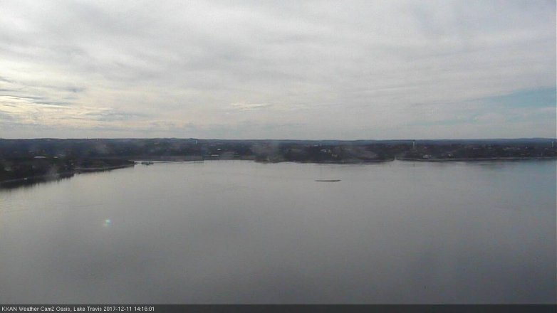 Lake Travis webcam, December 11, 2017 1:30 PM CT
