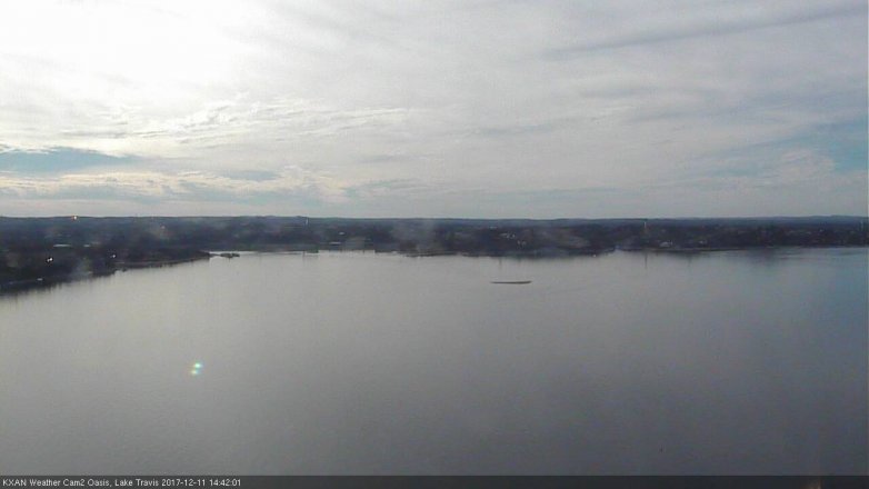 Lake Travis webcam, December 11, 2017 1:45 PM CT