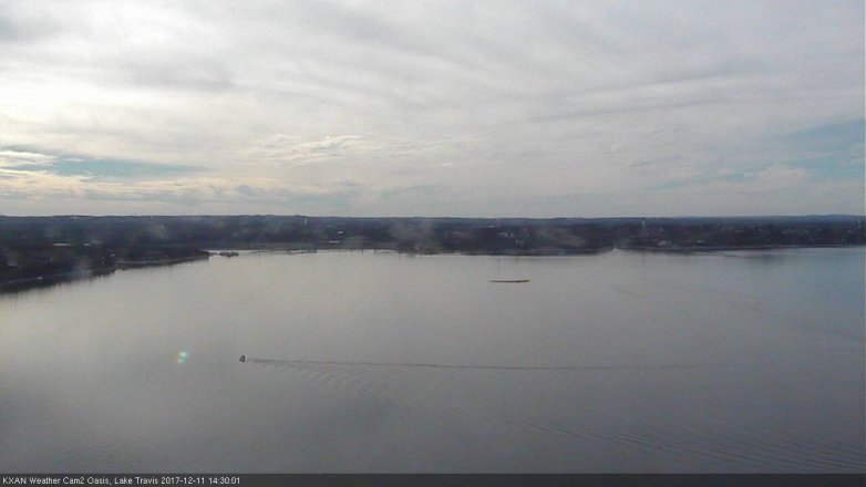 Lake Travis webcam, December 11, 2017 1:50 PM CT