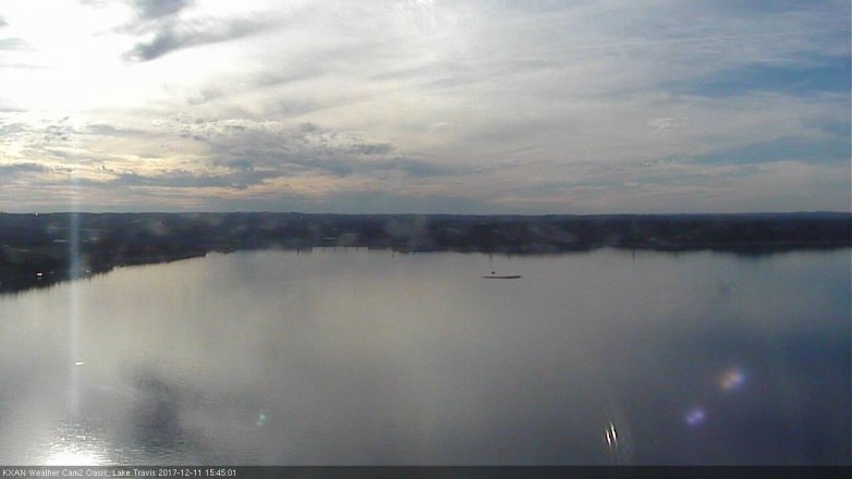 Lake Travis webcam, December 11, 2017 3:05 PM CT