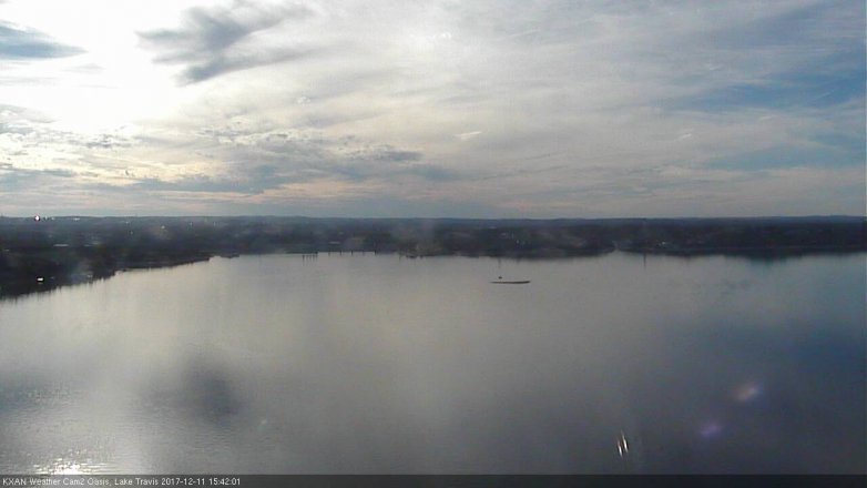 Lake Travis webcam, December 11, 2017 3:10 PM CT
