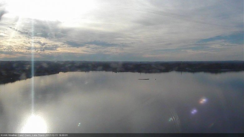 Lake Travis webcam, December 11, 2017 3:15 PM CT