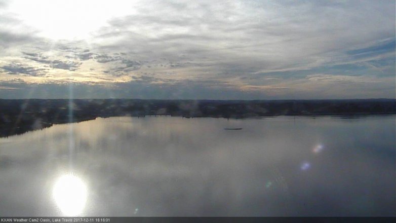 Lake Travis webcam, December 11, 2017 3:30 PM CT
