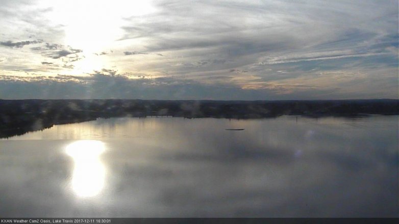 Lake Travis webcam, December 11, 2017 3:45 PM CT