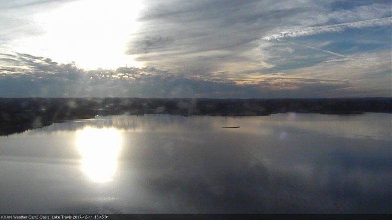 Lake Travis webcam, December 11, 2017 3:50 PM CT