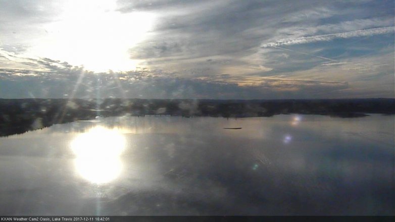 Lake Travis webcam, December 11, 2017 4:10 PM CT