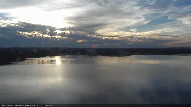 Lake Travis webcam, December 11, 2017 4:15 PM CT