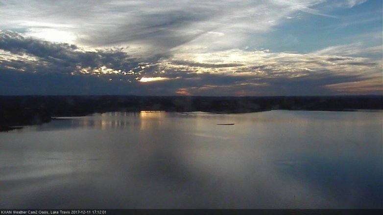 Lake Travis webcam, December 11, 2017 4:25 PM CT