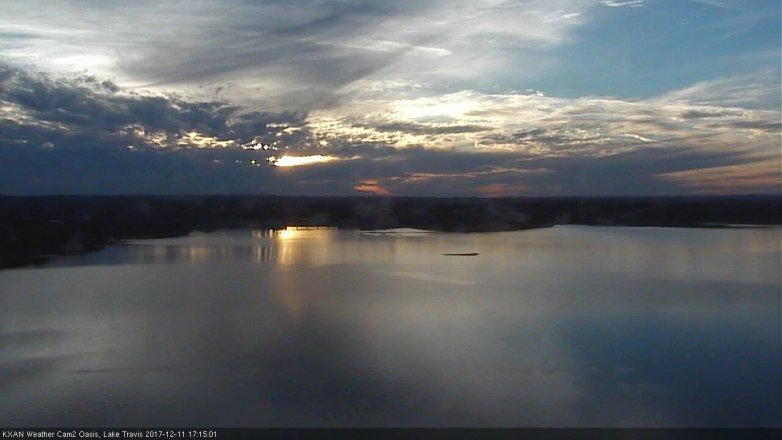 Lake Travis webcam, December 11, 2017 4:30 PM CT