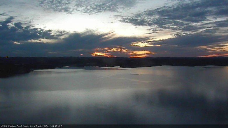 Lake Travis webcam, December 11, 2017 5:05 PM CT