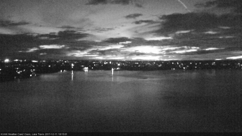 Lake Travis webcam, December 11, 2017 5:35 PM CT