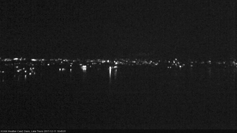Lake Travis webcam, December 11, 2017 5:50 PM CT