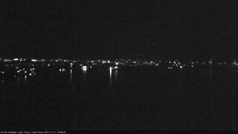 Lake Travis webcam, December 11, 2017 5:55 PM CT
