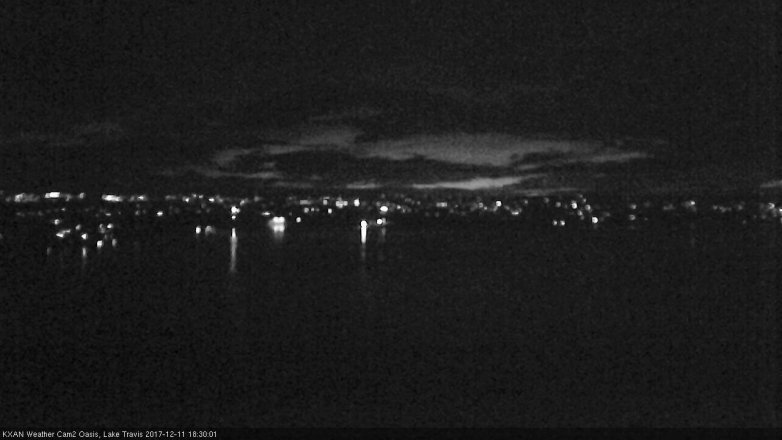 Lake Travis webcam, December 11, 2017 6:00 PM CT