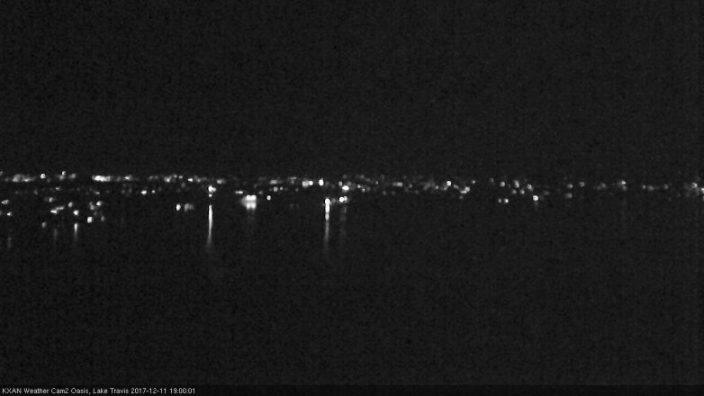 Lake Travis webcam, December 11, 2017 6:10 PM CT