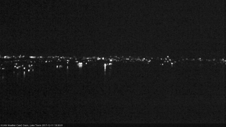 Lake Travis webcam, December 11, 2017 6:35 PM CT