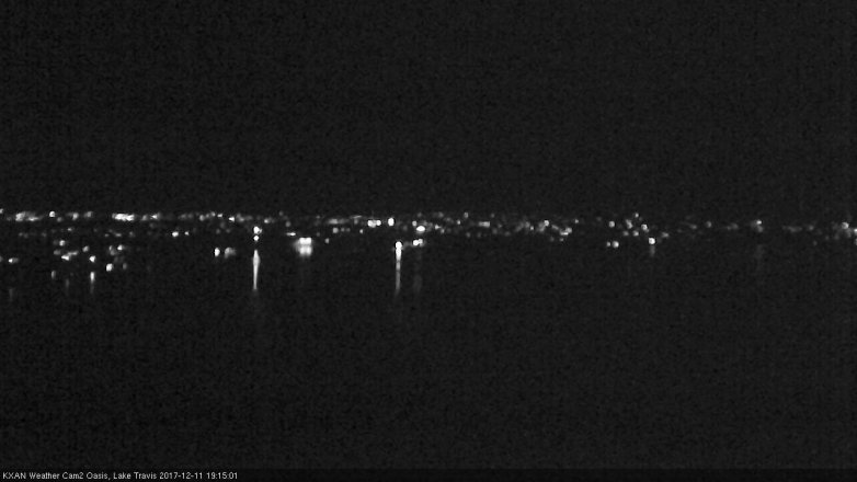 Lake Travis webcam, December 11, 2017 6:40 PM CT