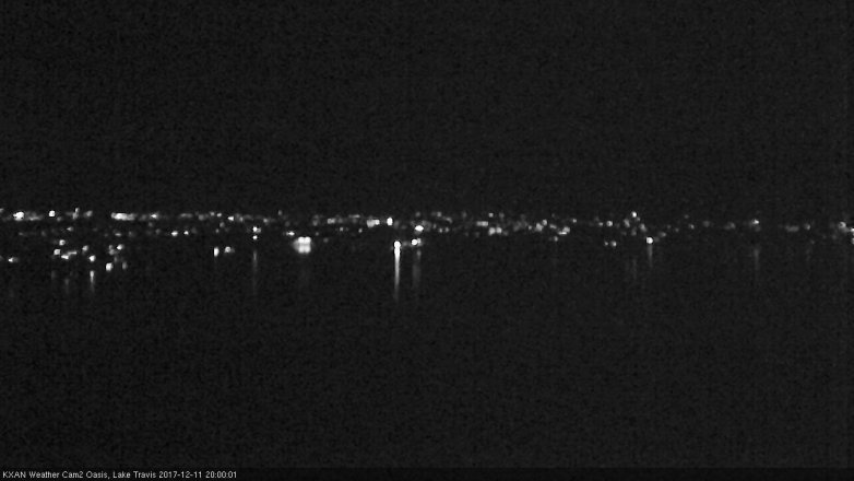 Lake Travis webcam, December 11, 2017 7:10 PM CT