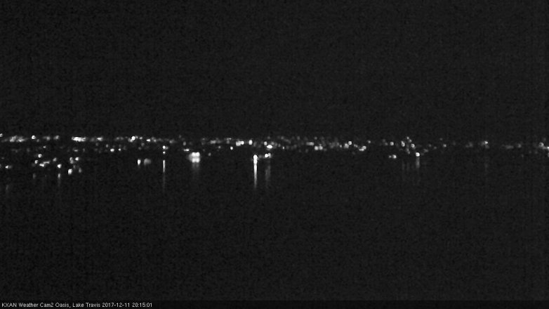Lake Travis webcam, December 11, 2017 7:40 PM CT