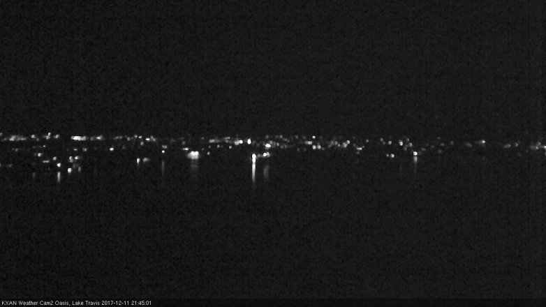 Lake Travis webcam, December 11, 2017 9:15 PM CT