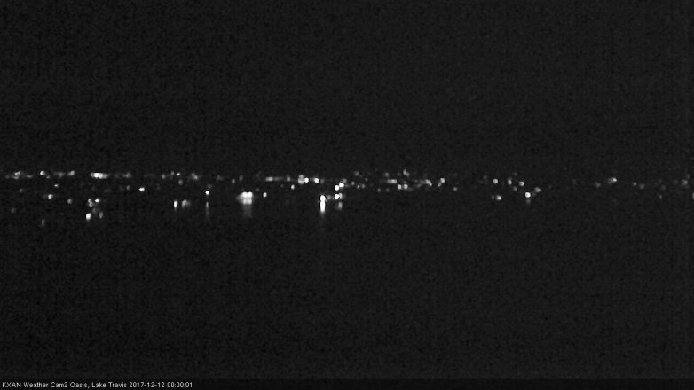 Lake Travis webcam, December 11, 2017 11:05 PM CT