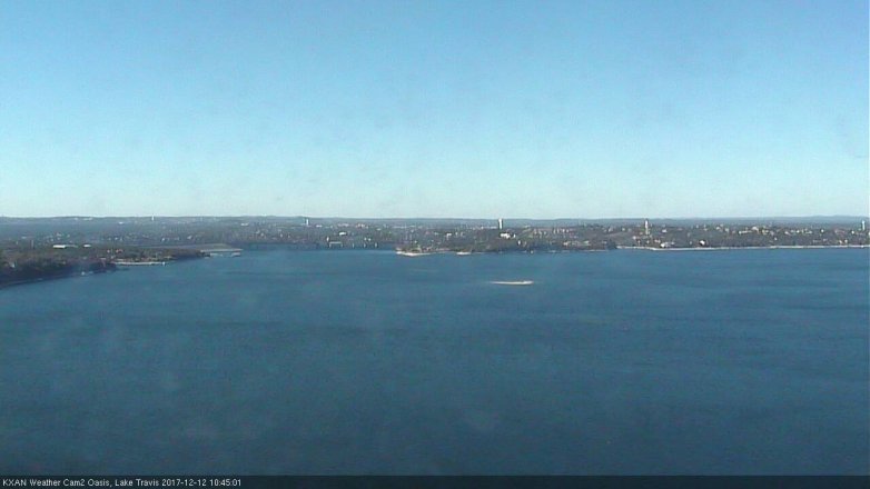 Lake Travis webcam, December 12, 2017 10:05 AM CT
